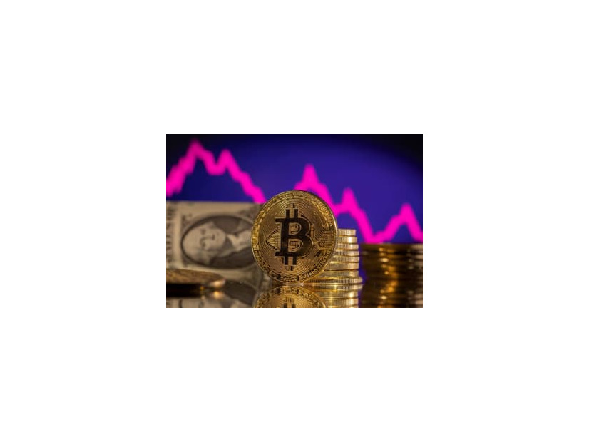 仮想通貨ビットコインのイメージ（ロイター＝共同）