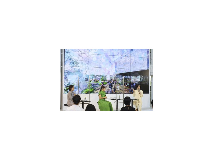 パナソニックHDが東京都内で開いた、2025年大阪・関西万博開幕千日前のイベント＝18日午後
