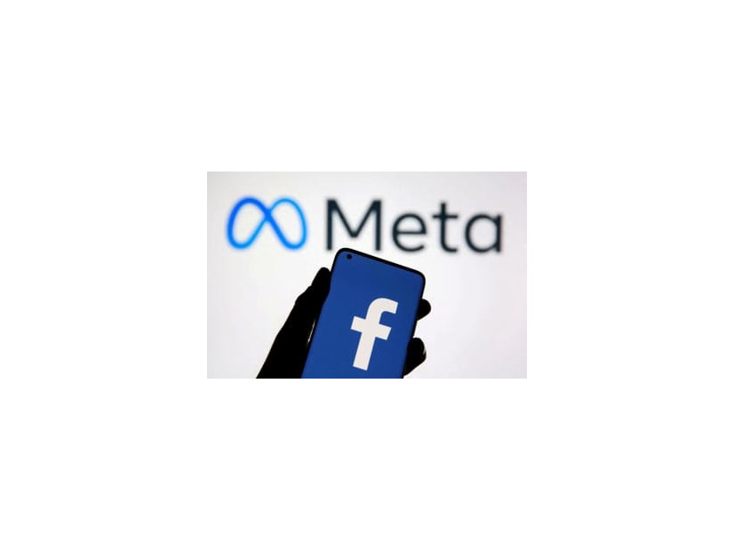 フェイスブックとメタのロゴ（ロイター＝共同）