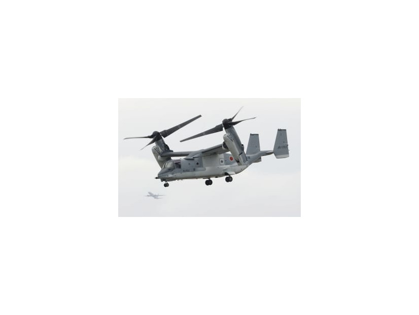 陸上自衛隊の輸送機V22オスプレイ＝2020年11月、千葉県木更津市