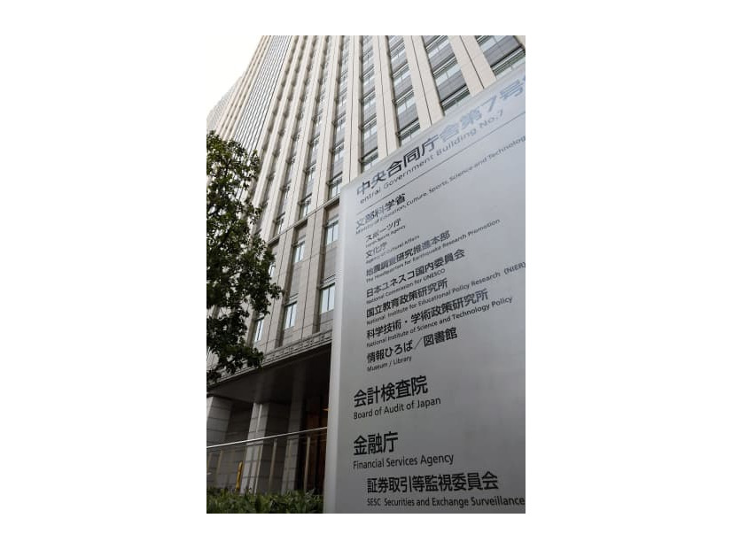 金融庁が入る合同庁舎＝2017年、東京・霞が関