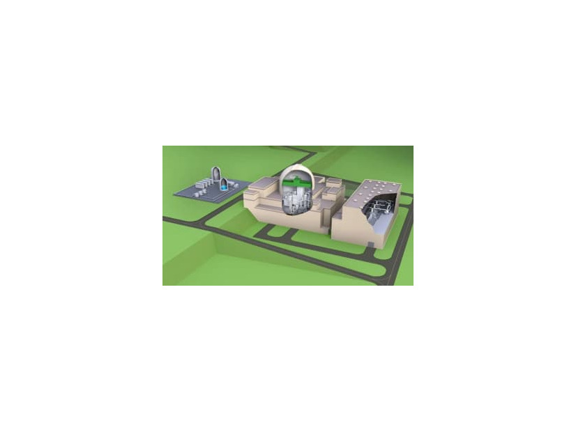 三菱重工業が大手電力4社と共同開発を目指す革新軽水炉のイメージ（三菱重工業提供）