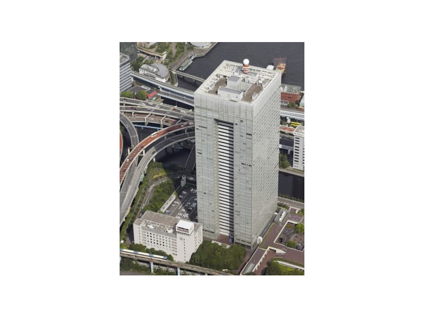 東芝本社が入るビル＝東京都港区