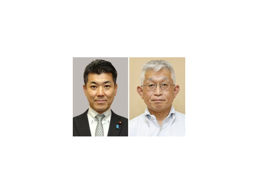 立憲民主党の泉健太代表（左）、兵庫県明石市の泉房穂市長