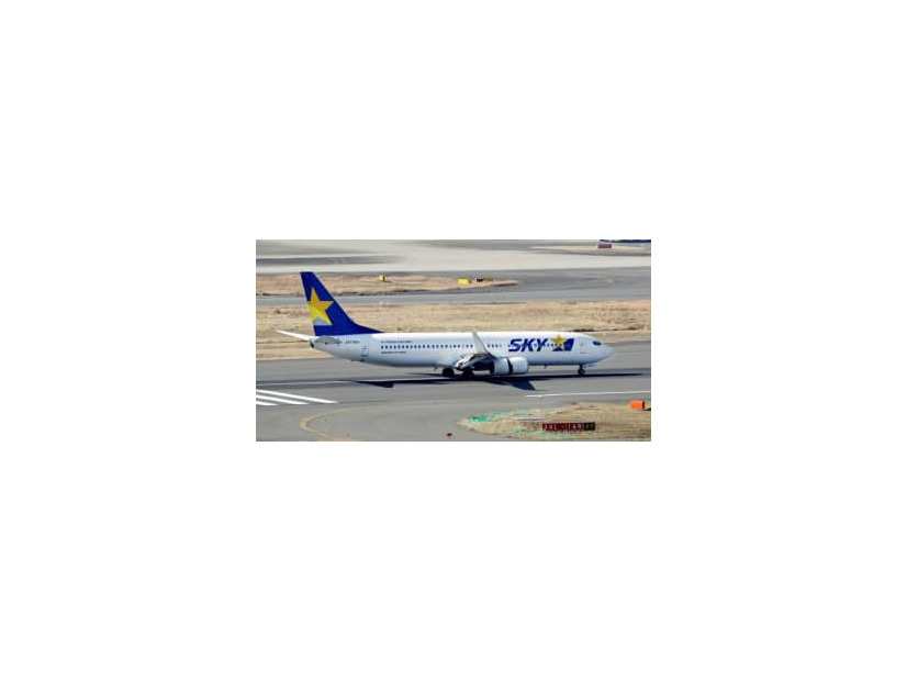 スカイマーク機＝羽田空港