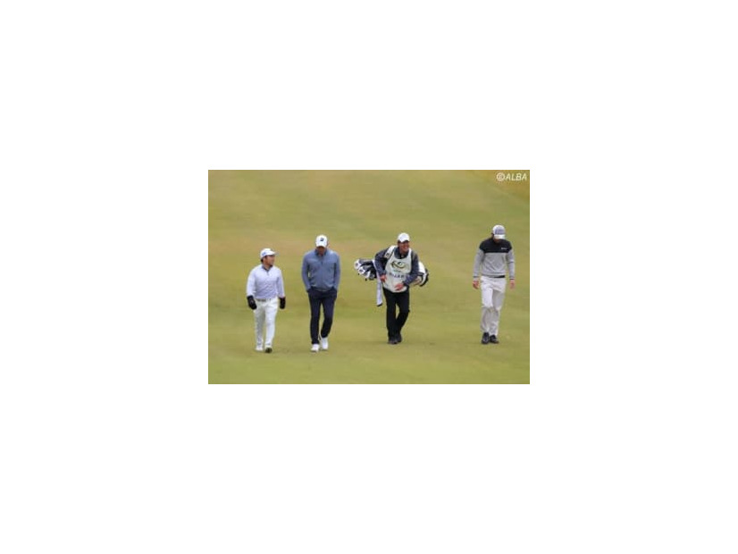 最終戦で初日ティオフを迎えた（左から）比嘉一貴、堀川未来夢、星野陸也（撮影：米山聡明)