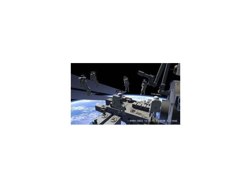メタバースの宇宙遊泳（バスキュール提供）