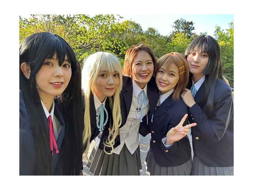 （左から）筒井あやめ、田村真佑、清宮レイ、柴田柚菜、賀喜遥香／清宮レイオフィシャルブログより