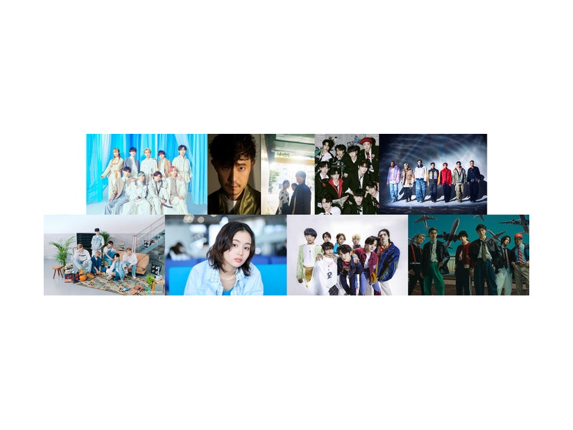 （上段左から）円神、KERENMI ＆ あたらよ、xikers、PSYCHIC FEVER（下段左から）DXTEEN、藤原さくら、MAZZEL、WATWING（提供写真）