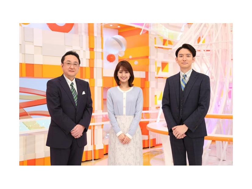 三宅正治、井上清華、生田竜聖　「めざましテレビ」（C）フジテレビ