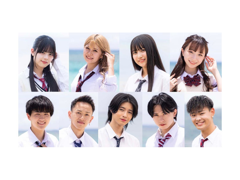 （上段左から）ねね、りむ、こころ、いちか（下段左から）ゆうま、てんた、たくみ、ろびん、りょうた（C）AbemaTV, Inc.