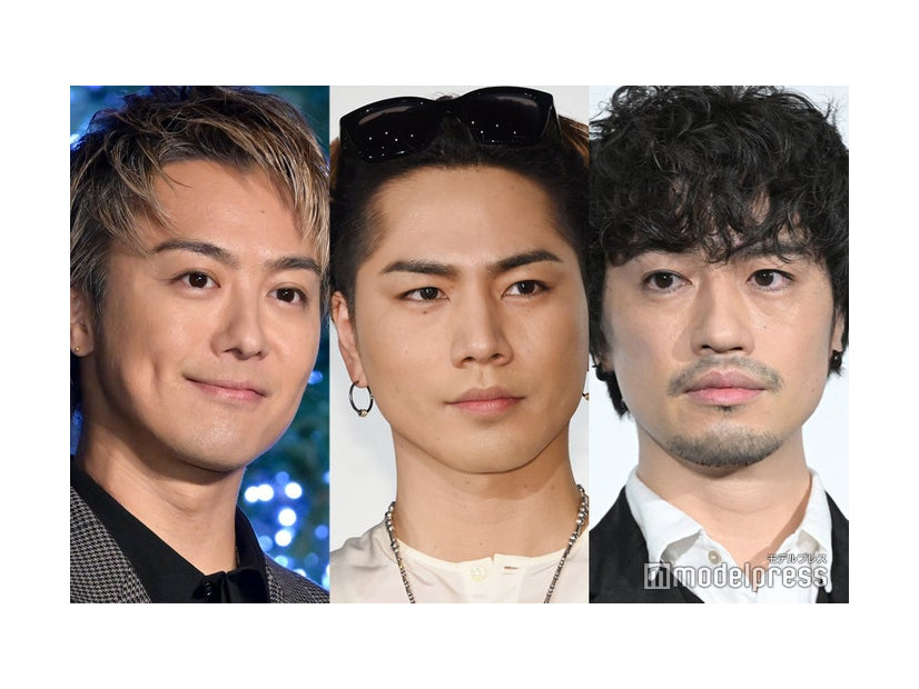 TAKAHIRO、登坂広臣、斎藤工（C）モデルプレス