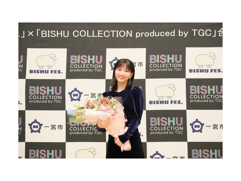 岡崎紗絵（C）BISHU COLLECTION produced by TGC 記者発表会