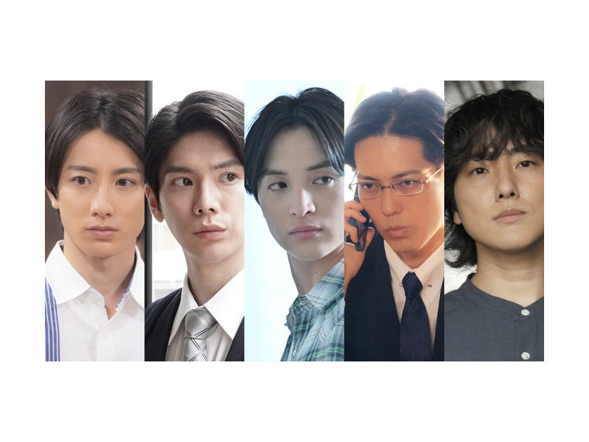 「MALICE」追加解禁キャスト陣／（左から）小西詠斗、YU、一ノ瀬颯、猪塚健太、かいばしら（C）U-NEXT・共同テレビ