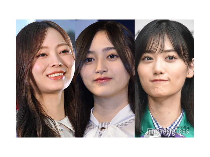 梅澤美波、井上和、山下美月（C）モデルプレス