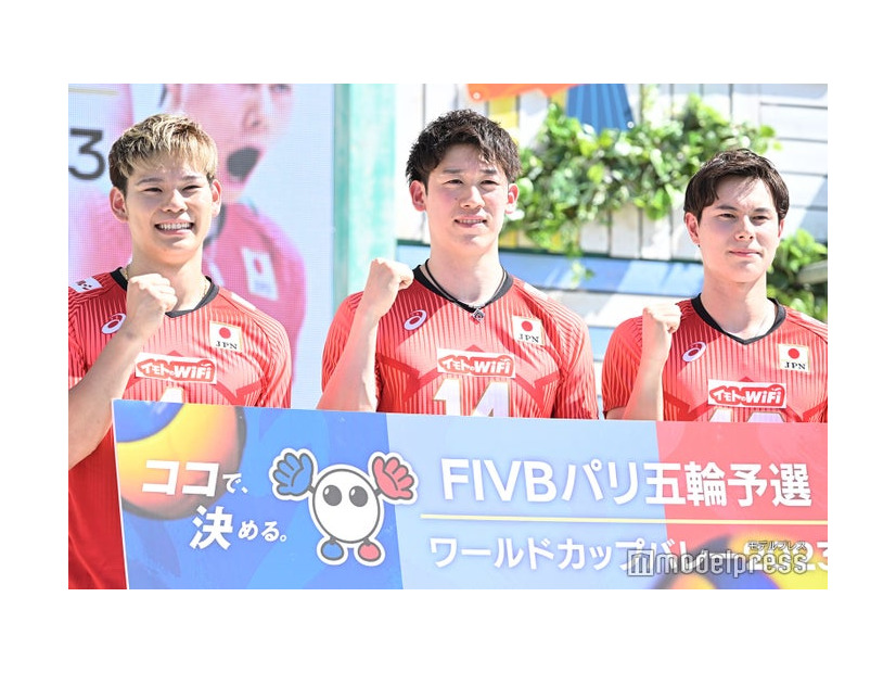 西田有志選手、石川祐希選手、高橋藍選手（C）モデルプレス
