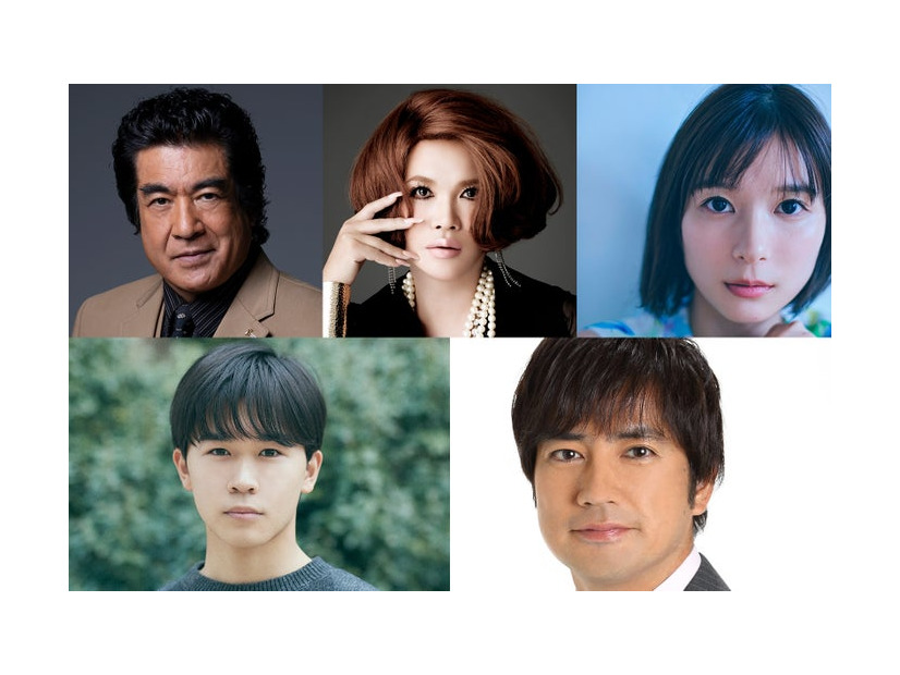 （左上から時計回りに）藤岡弘、、IKKO、芳根京子、羽鳥慎一、鈴木福（提供写真）