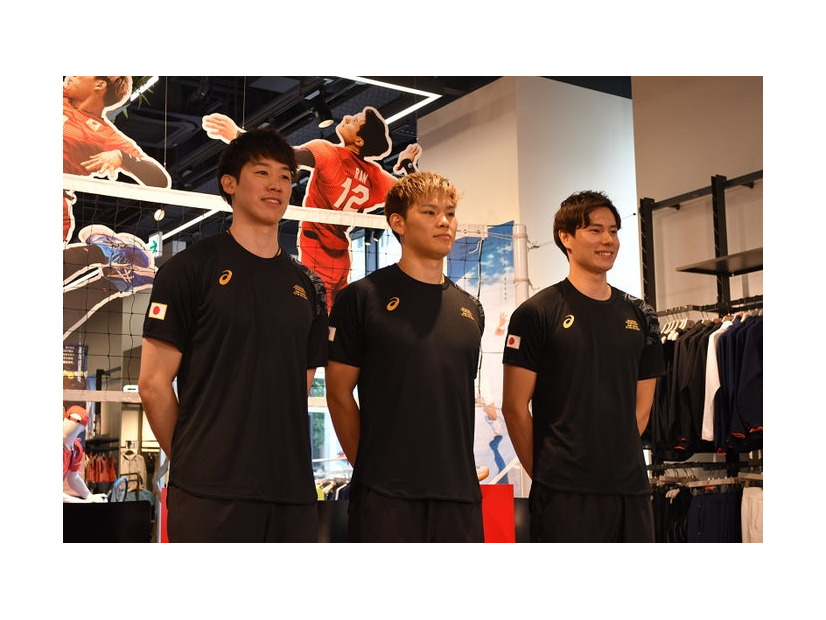 石川祐希選手、西田有志選手、高橋藍選手（提供写真）