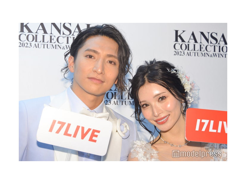 「関コレ」囲み取材に出席した岡田一真さん、みゆう（C）モデルプレス