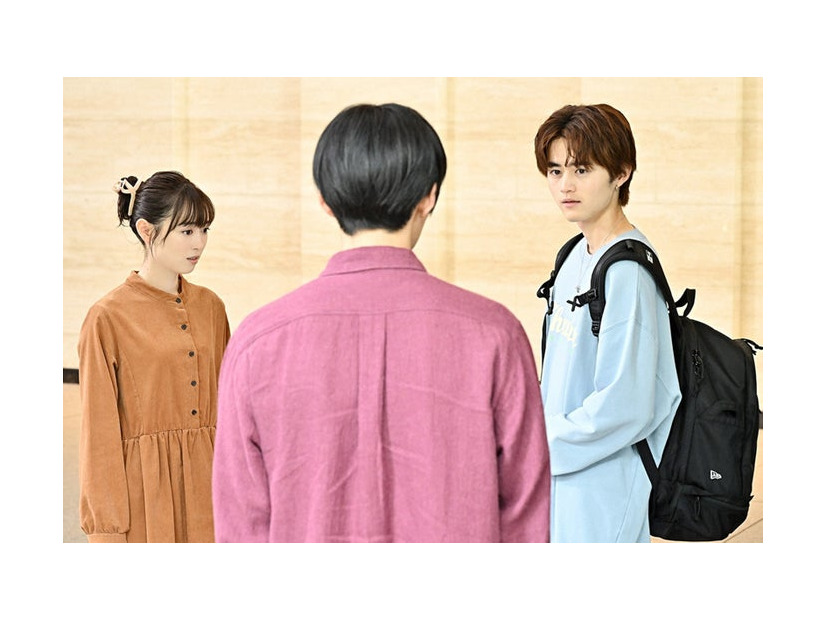 福原遥、八木勇征、鈴鹿央士「１８／４０～ふたりなら夢も恋も～」第6話より（C）TBS