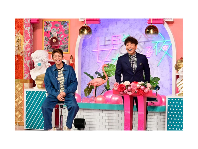 岸優太、上田晋也（C）日本テレビ