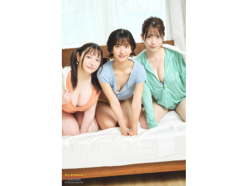 麻倉瑞季、斉藤里奈、三野宮鈴（C）高橋慶佑／ヤンマガWeb