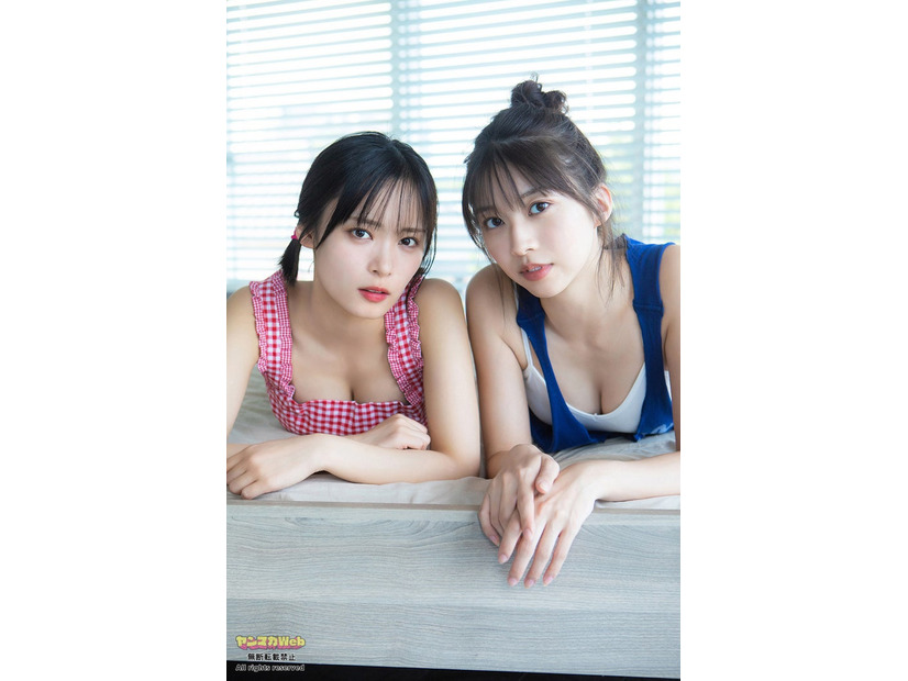 石栗奏美、牧野真莉愛（C）大藪達也／ヤンマガWeb