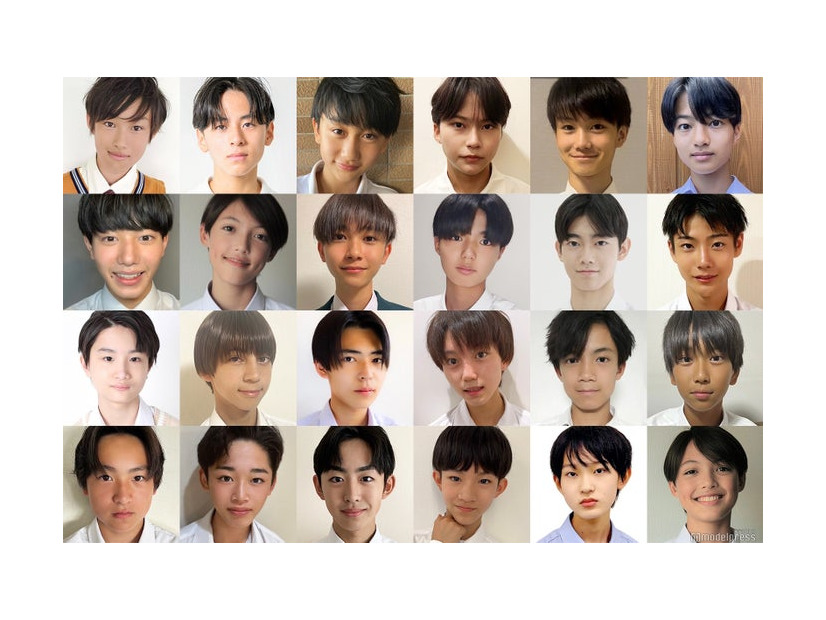 「男子中学生ミスターコン2023」候補者の一部