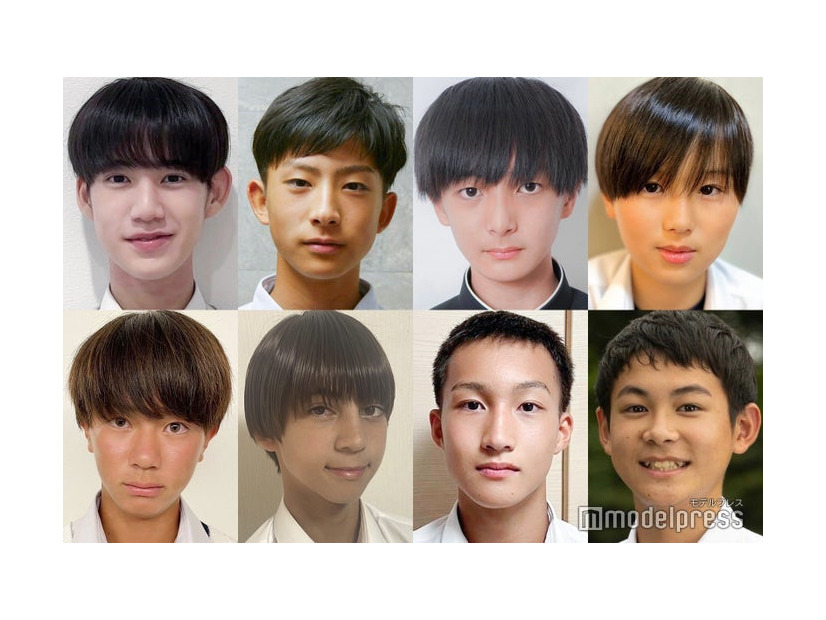 「男子中学生ミスターコン2023」西日本ブロックBの候補者の一部