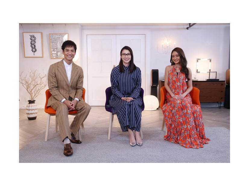 （左から）沢村一樹、水野美紀、みちょぱ（池田美優）（C）フジテレビ