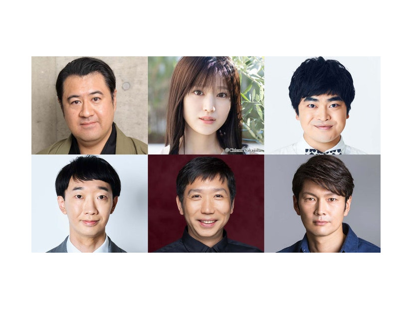 （上段左から）小手伸也、福本莉子、加藤諒（下段左から）大水洋介、梶原善、丸山智己（C）フジテレビ
