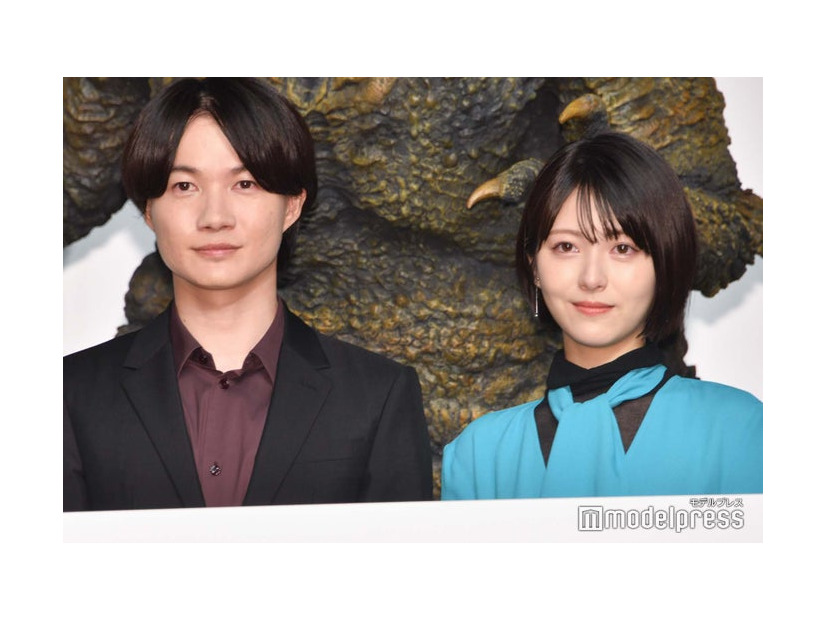 「ゴジラ-1.0」完成報告会見に出席した神木隆之介、浜辺美波（C）モデルプレス