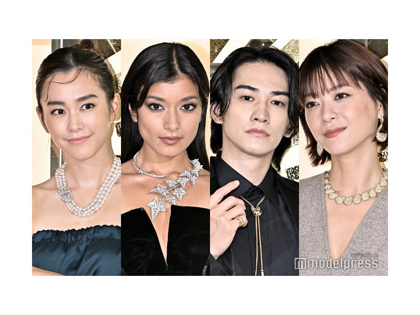 「ブシュロン銀座本店」オープニングセレモニーに登場した桐谷美玲、ローラ、町田啓太、上野樹里（C）モデルプレス