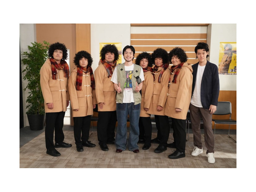 「2代目久能整オーディション」（左から）菊田竜大、秋山寛貴、岡部大、菅田将暉、せいや、松尾駿、長田庄平、粗品（C）フジテレビ