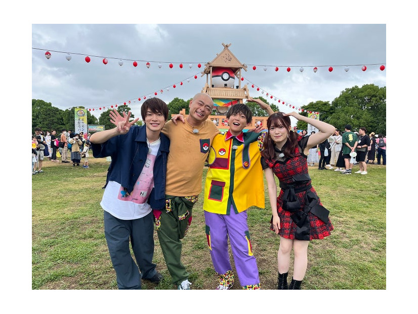 深澤辰哉、あばれる君、松丸亮吾、高橋ひかる（C）TV Tokyo・Pokemon・ShoPro（C）Nintendo・Creatures・GAME FREAK・TV Tokyo・ShoPro・JR Kikaku（C）Pokemon