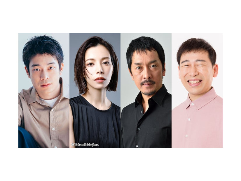 （左から）井之脇海、桜井ユキ、栗原英雄、今井英二（C）フジテレビ