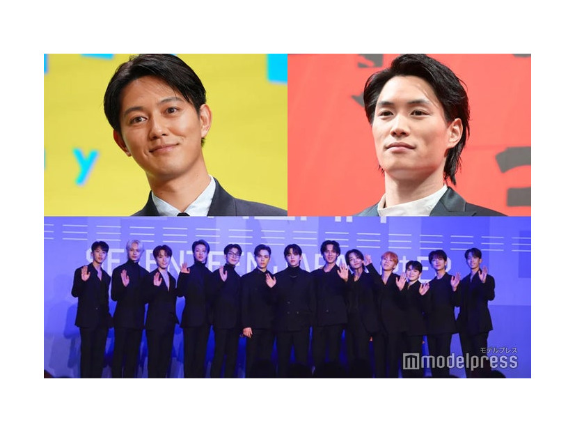 （上段左から）工藤阿須加、鈴木伸之（下段）SEVENTEEN（C）モデルプレス