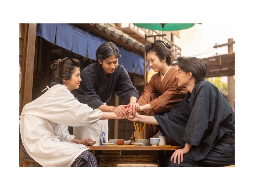 佐久間由衣、志尊淳、浜辺美波、神木隆之介「らんまん」第120話（C）NHK