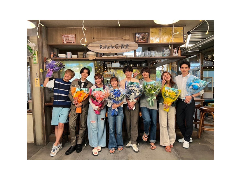 白濱亜嵐、萩原利久、吉川愛、森七菜、間宮祥太朗、神尾楓珠、仁村紗和、水上恒司「真夏のシンデレラ～アフターパーティ」（C）フジテレビ