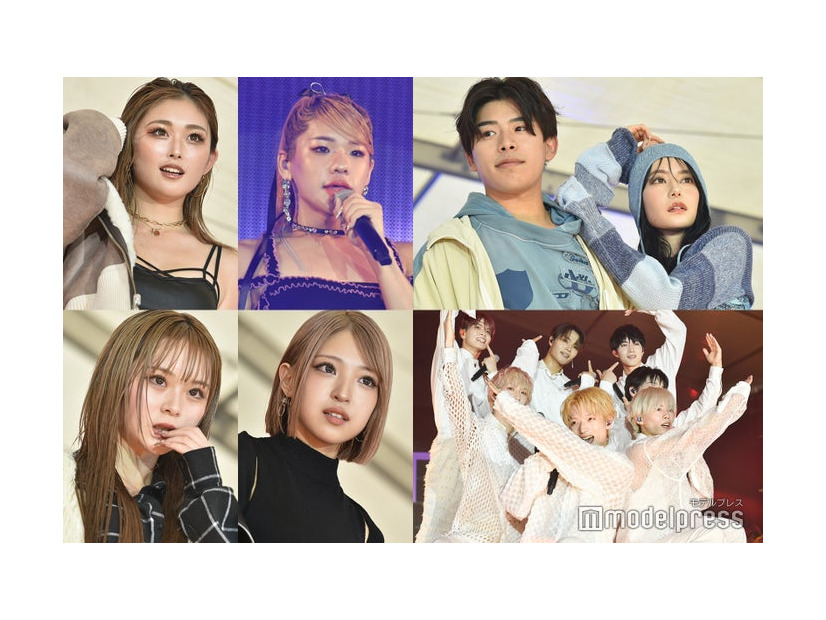 （左上から時計回りに）ゆうちゃみ、とうあ（TOUA）、なこなこカップル、OCTPATH、MINAMI、さくら（C）モデルプレス