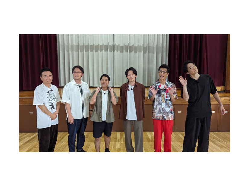 （左から）山内健司、稲田直樹、井口浩之、中村倫也、芝大輔、濱家隆一（C）テレビ朝日
