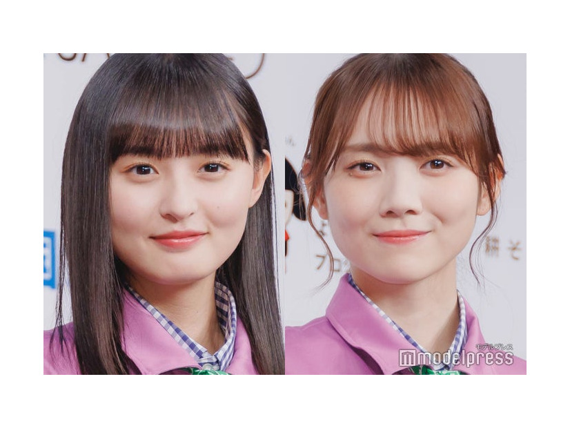 新CM発表会に出席した遠藤さくら、田村真佑（C）モデルプレス