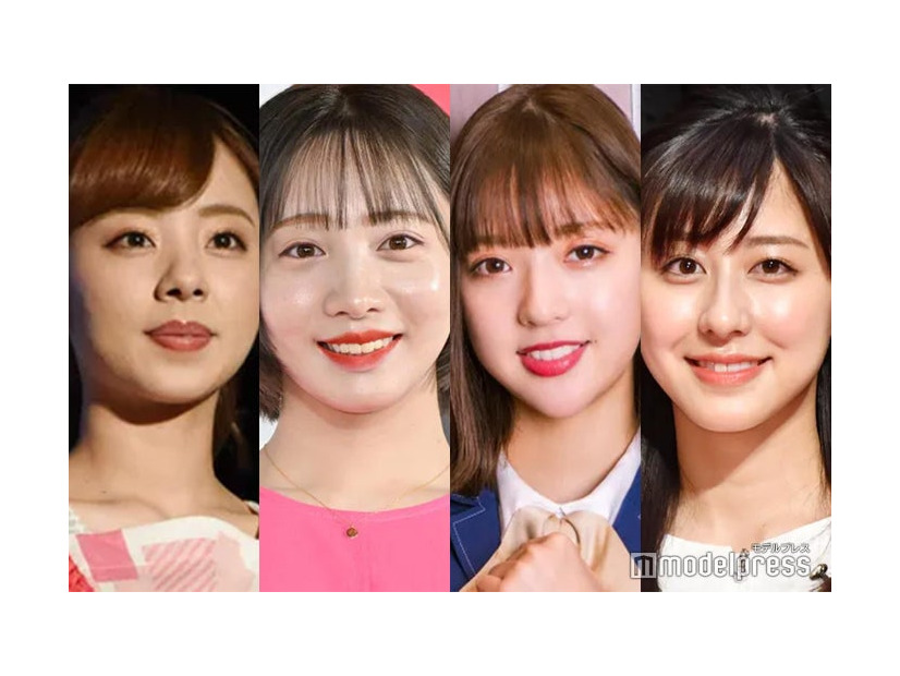 （左から）斎川村真洋、能條愛未、和田まあや、斎藤ちはる（C）モデルプレス