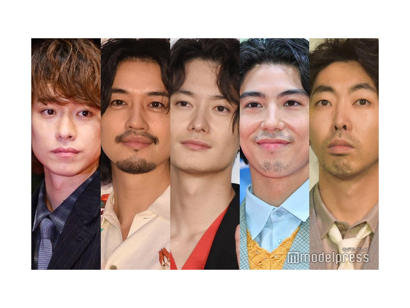 落合モトキ、斎藤工、岡田将生、賀来賢人、柄本時生（C）モデルプレス
