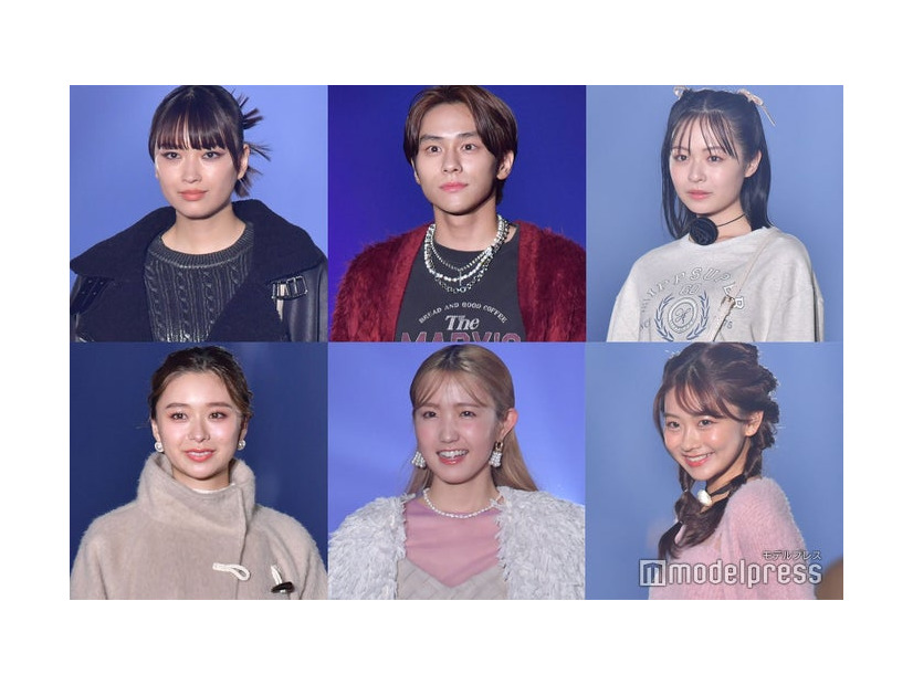 （左上から時計回りに）茅島みずき、山下幸輝、莉子、みとゆな、AKB48本田仁美、田鍋梨々花（C）モデルプレス