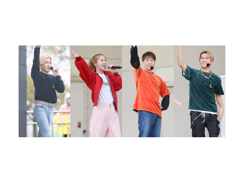奥田力也、Ami、EXILE TETSUYA、深堀未来（C）EXILE TETSUYA presents オリジナルダンスワークショップショー「EXILE TETSUYA with EXPG」