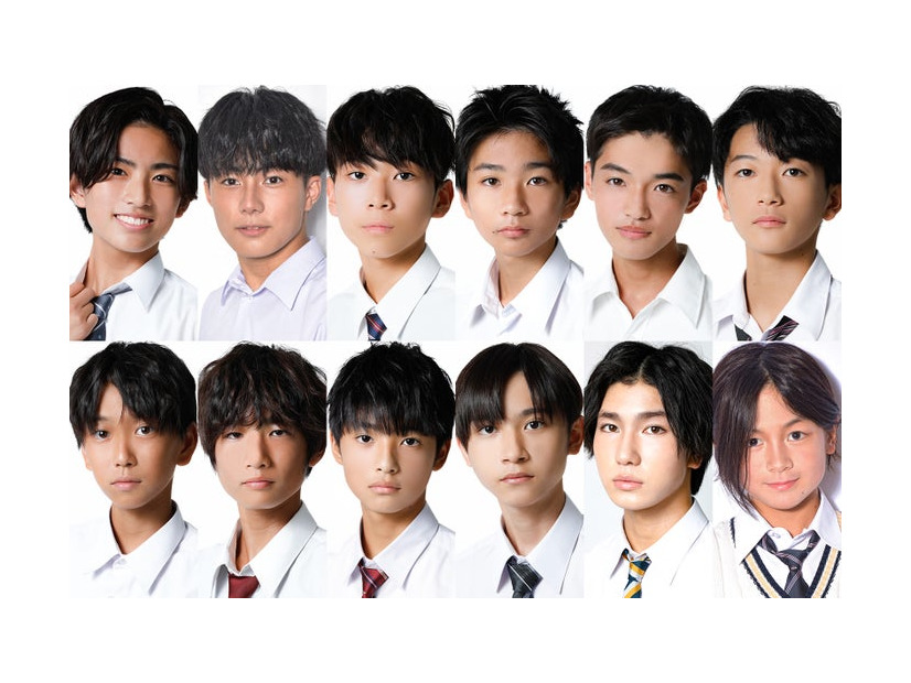 「男子中学生ミスターコン2023」ファイナリスト12人（提供写真）