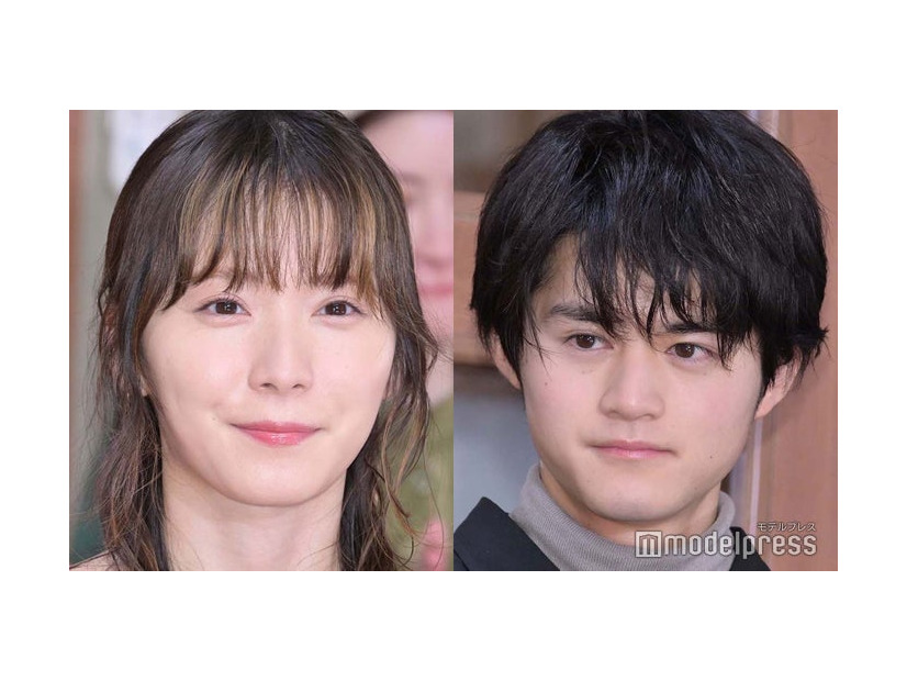「ゆりあ先生の赤い糸」制作発表記者会見に出席した松岡茉優、鈴鹿央士（C）モデルプレス
