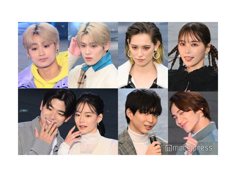 （左上から時計回りで）田中笑太郎、大久保波留／DXTEEN、トラウデン直美、那須ほほみ、山下幸輝、鈴木仁、なこなこカップル（C）モデルプレス