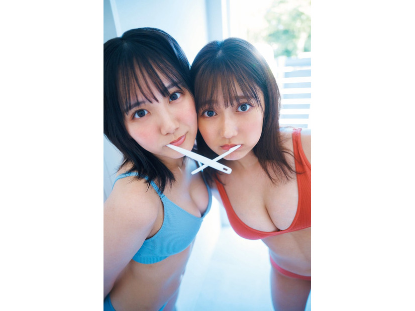 田口愛佳、鈴木くるみ（C）岡本武志／週刊プレイボーイ
